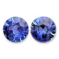 1.11&nbsp;Ct.Tw.Total Carat Weight Blue Sapphire Pair from Ceylon (Sri Lanka) Video