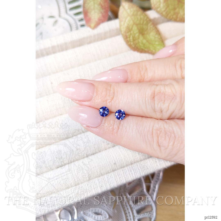 1.11 Ct.Tw. Blue Sapphire Pair from Ceylon (Sri Lanka)