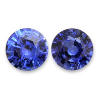 1.27&nbsp;Ct.Tw.Total Carat Weight Blue Sapphire Pair from Ceylon (Sri Lanka) Video