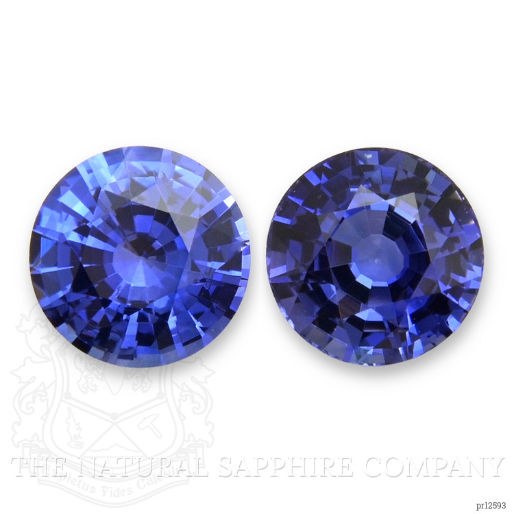 1.27 Ct.Tw. Blue Sapphire Pair from Ceylon (Sri Lanka)