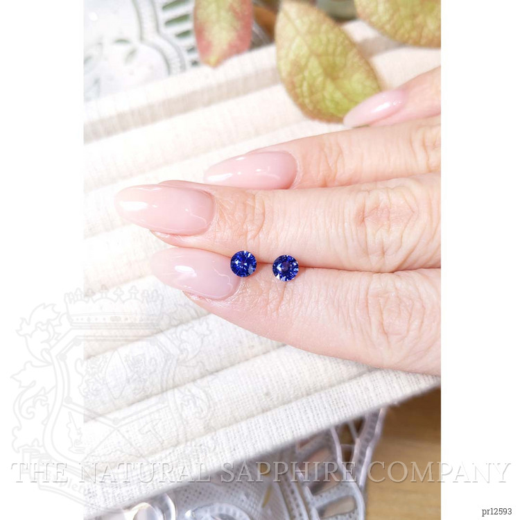 1.27 Ct.Tw. Blue Sapphire Pair from Ceylon (Sri Lanka)