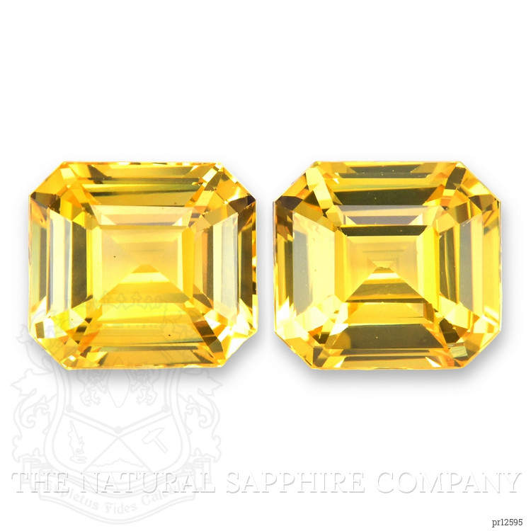 6.12 Ct.Tw. Yellow Sapphire Pair from Ceylon (Sri Lanka)