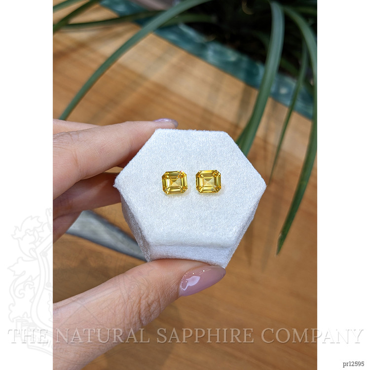 6.12 Ct.Tw. Yellow Sapphire Pair from Ceylon (Sri Lanka)