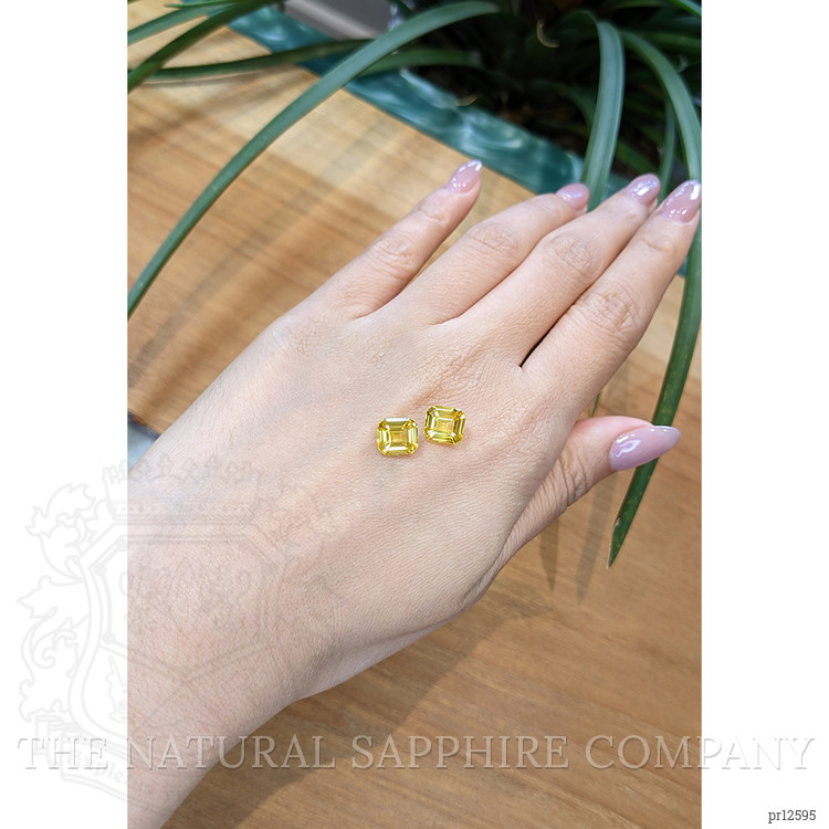 6.12 Ct.Tw. Yellow Sapphire Pair from Ceylon (Sri Lanka)