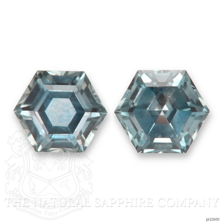 1.93 Ct.Tw. Greyish Blue Sapphire Pair from Montana