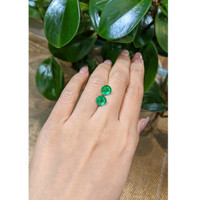 3.25&nbsp;Ct.Tw.Total Carat Weight Emerald Pair from Colombia Life Style