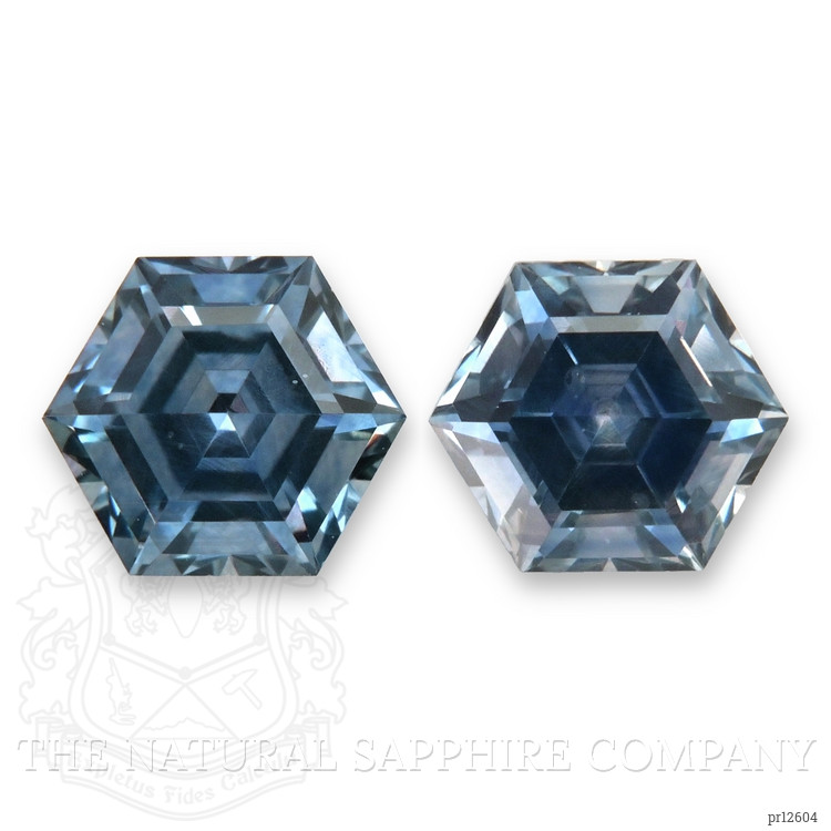 1.48 Ct.Tw. Greenish Blue Sapphire Pair from Montana