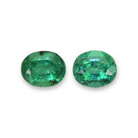 1.22 Ct.Tw.Total Carat Weight Emerald Pair from Zambia Video