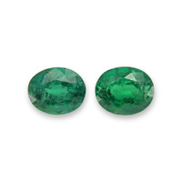 1.39 Ct.Tw.Total Carat Weight Emerald Pair from Zambia Video