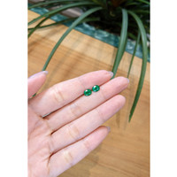 1.39 Ct.Tw.Total Carat Weight Emerald Pair from Zambia Life Style