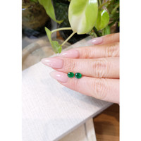 1.42 Ct.Tw.Total Carat Weight Emerald Pair from Zambia Life Style