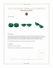 1.30 Ct.Tw.Total Carat Weight Emerald Pair from Zambia Appraisal