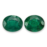 1.30&nbsp;Ct.Tw.Total Carat Weight Emerald Pair from Zambia Video