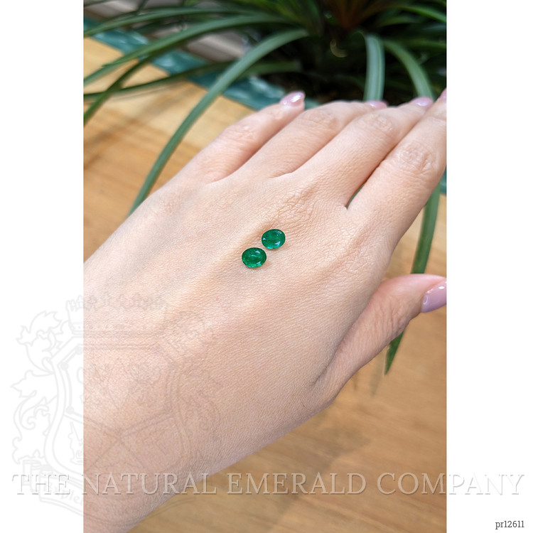 1.30 Ct.Tw. Emerald Pair from Zambia