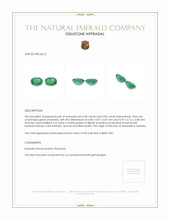 0.97&nbsp;Ct.Tw.Total Carat Weight Emerald Pair from Zambia Appraisal