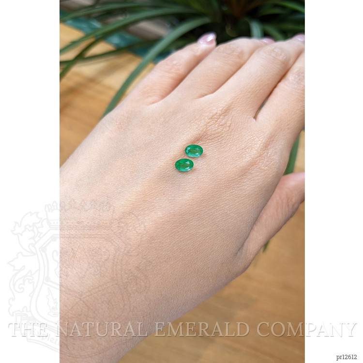 0.97 Ct.Tw. Emerald Pair from Zambia