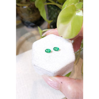 0.93 Ct.Tw.Total Carat Weight Emerald Pair from Zambia Life Style