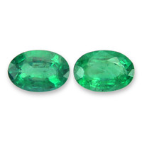 0.95&nbsp;Ct.Tw.Total Carat Weight Emerald Pair from Zambia Video