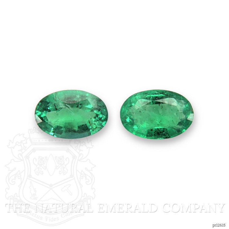 0.76 Ct.Tw. Emerald Pair from Zambia