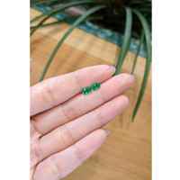0.76 Ct.Tw.Total Carat Weight Emerald Pair from Zambia Life Style