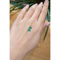 0.76&nbsp;Ct.Tw.Total Carat Weight Emerald Pair from Zambia Life Style