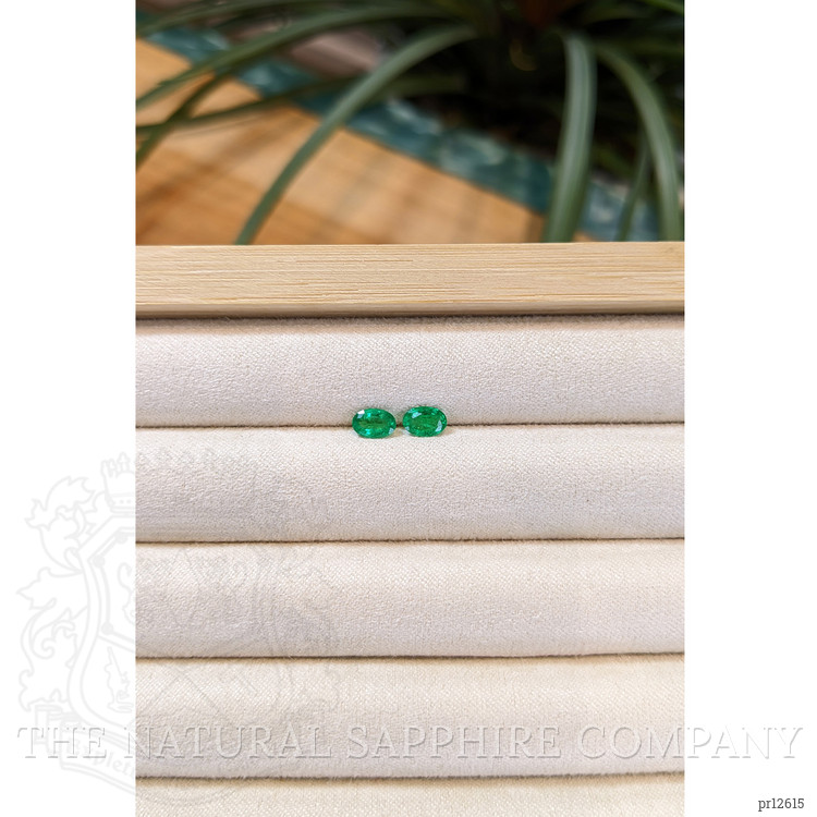 0.76 Ct.Tw. Emerald Pair from Zambia