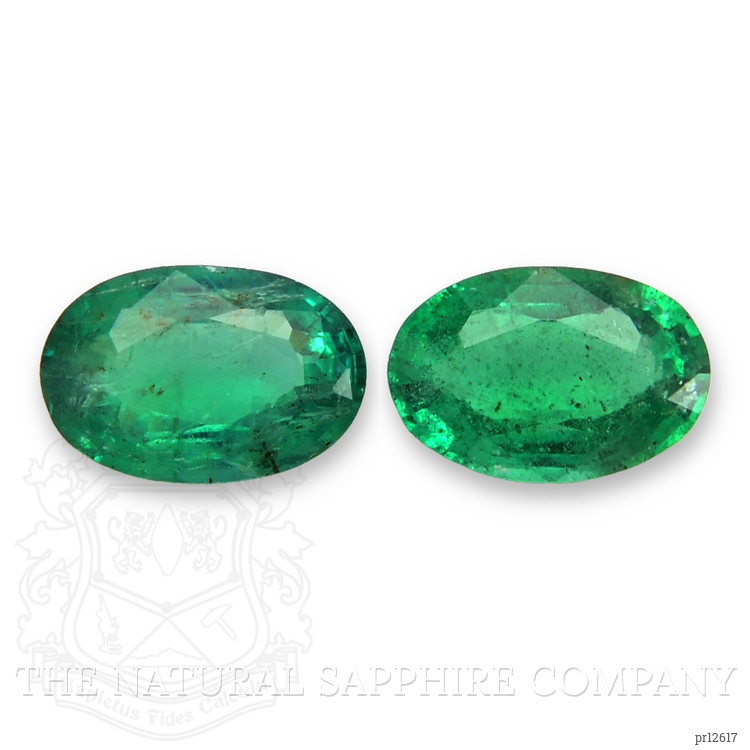 0.83 Ct.Tw. Emerald Pair from Zambia