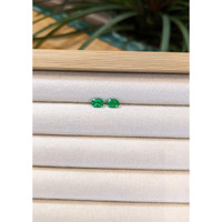 0.98&nbsp;Ct.Tw.Total Carat Weight Emerald Pair from Zambia Life Style