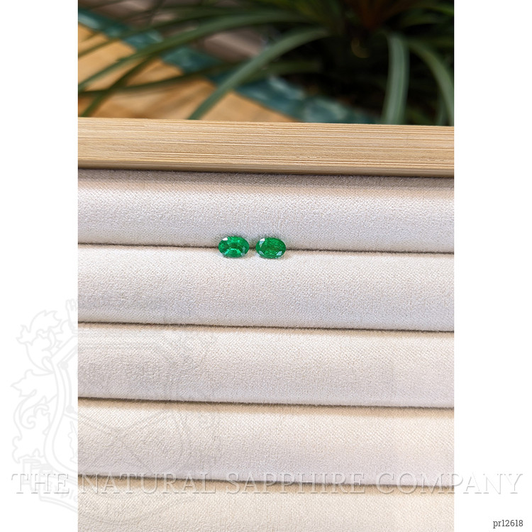 0.98 Ct.Tw. Emerald Pair from Zambia