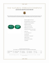 0.87 Ct.Tw.Total Carat Weight Emerald Pair from Zambia Scan Report