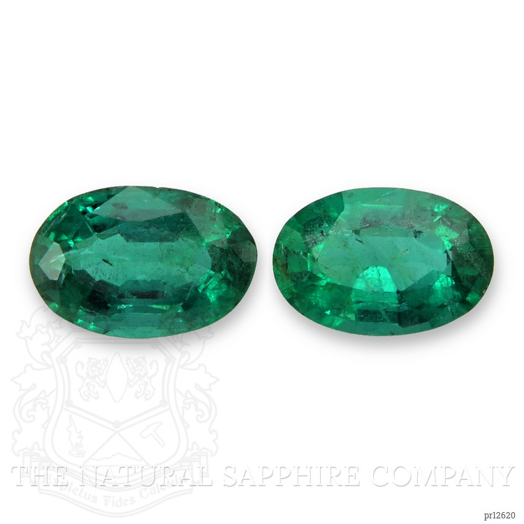 0.87 Ct.Tw. Emerald Pair from Zambia