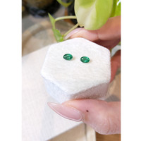 0.87&nbsp;Ct.Tw.Total Carat Weight Emerald Pair from Zambia Life Style