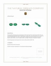 0.82 Ct.Tw.Total Carat Weight Emerald Pair from Zambia Appraisal