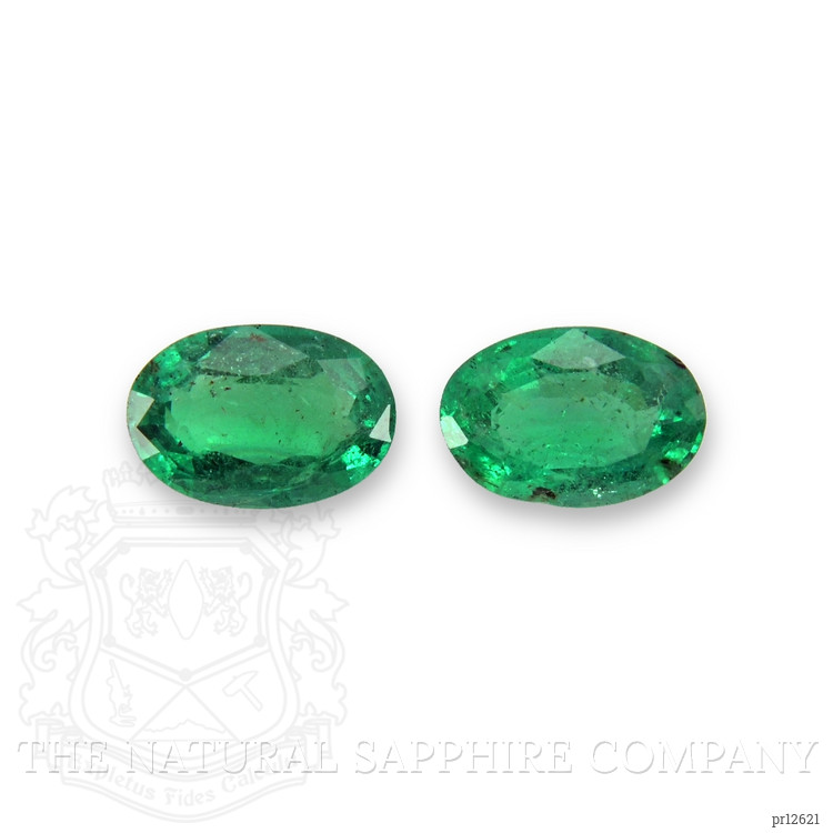 0.82 Ct.Tw. Emerald Pair from Zambia