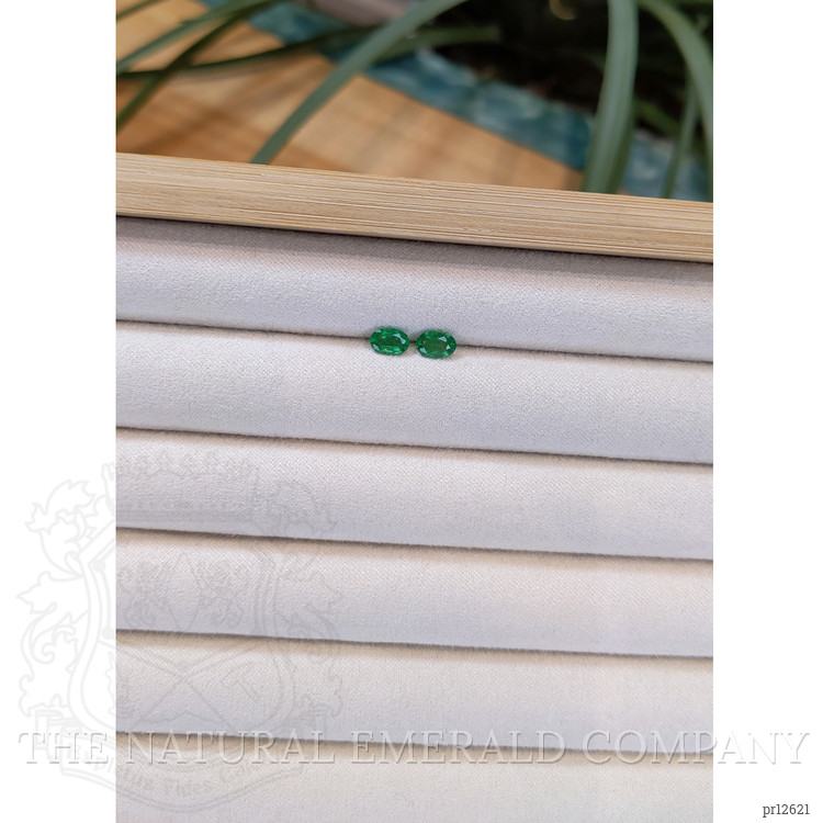 0.82 Ct.Tw. Emerald Pair from Zambia