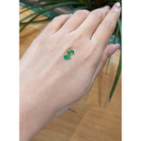 0.82&nbsp;Ct.Tw.Total Carat Weight Emerald Pair from Zambia Life Style