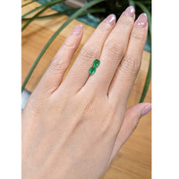 0.82&nbsp;Ct.Tw.Total Carat Weight Emerald Pair from Zambia Life Style