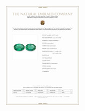 0.78&nbsp;Ct.Tw.Total Carat Weight Emerald Pair from Zambia Scan Report
