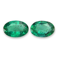 0.78 Ct.Tw.Total Carat Weight Emerald Pair from Zambia Video