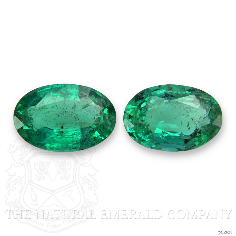 0.78 Ct.Tw. Emerald Pair from Zambia