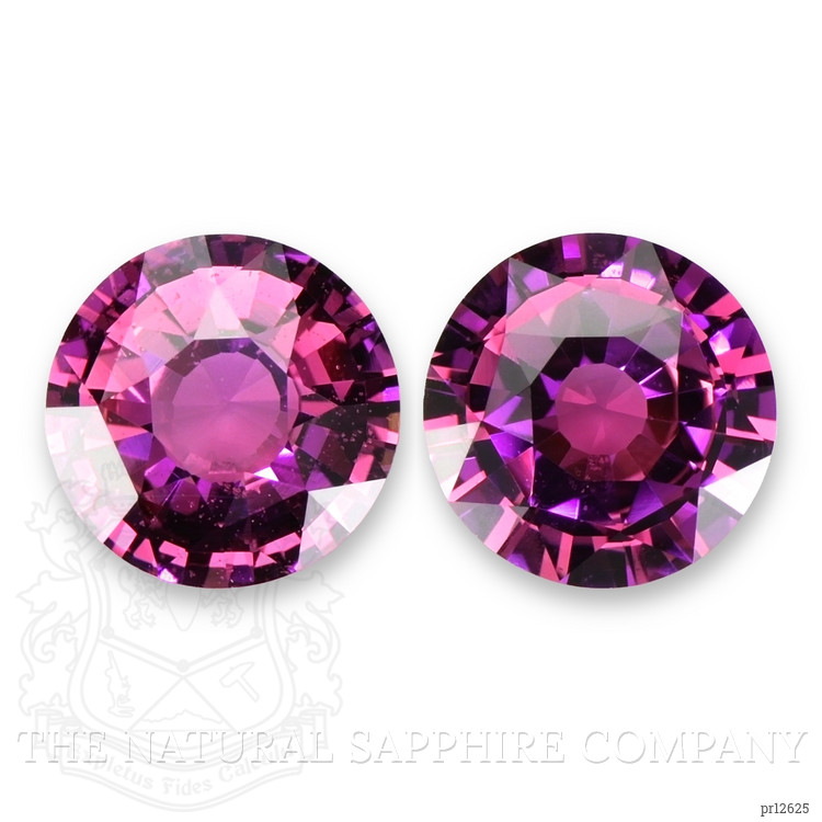 5.08 Ct.Tw. Purplish Pink Sapphire Pair from Ceylon (Sri Lanka)