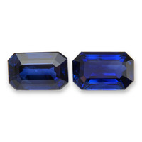 4.07&nbsp;Ct.Tw.Total Carat Weight Blue Sapphire Pair from Ceylon (Sri Lanka) Video