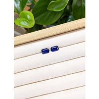 4.07&nbsp;Ct.Tw.Total Carat Weight Blue Sapphire Pair from Ceylon (Sri Lanka) Life Style