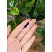4.07&nbsp;Ct.Tw.Total Carat Weight Blue Sapphire Pair from Ceylon (Sri Lanka) Life Style