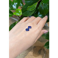 4.43&nbsp;Ct.Tw.Total Carat Weight Blue Sapphire Pair from Ceylon (Sri Lanka) Life Style