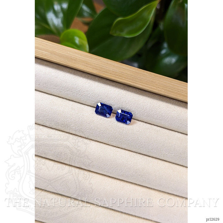 4.43 Ct.Tw. Blue Sapphire Pair from Ceylon (Sri Lanka)