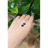 3.64&nbsp;Ct.Tw.Total Carat Weight Blue Sapphire Pair from Ceylon (Sri Lanka) Life Style