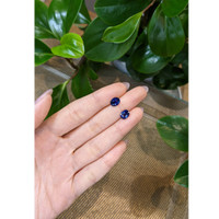 3.64&nbsp;Ct.Tw.Total Carat Weight Blue Sapphire Pair from Ceylon (Sri Lanka) Life Style