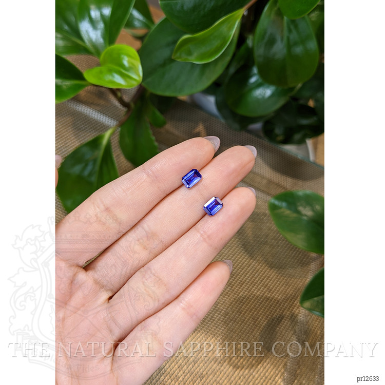 2.04 Ct.Tw. Blue Sapphire Pair from Ceylon (Sri Lanka)