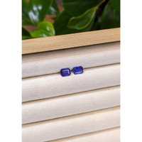 2.04&nbsp;Ct.Tw.Total Carat Weight Blue Sapphire Pair from Ceylon (Sri Lanka) Life Style